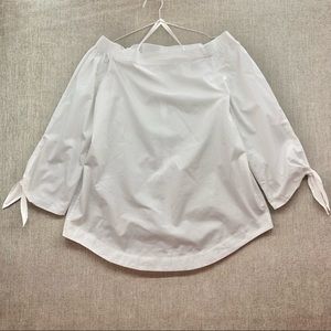 Free People Show Me Some Shoulder White Blouse Small